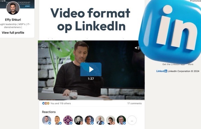 Video formaat linkedin